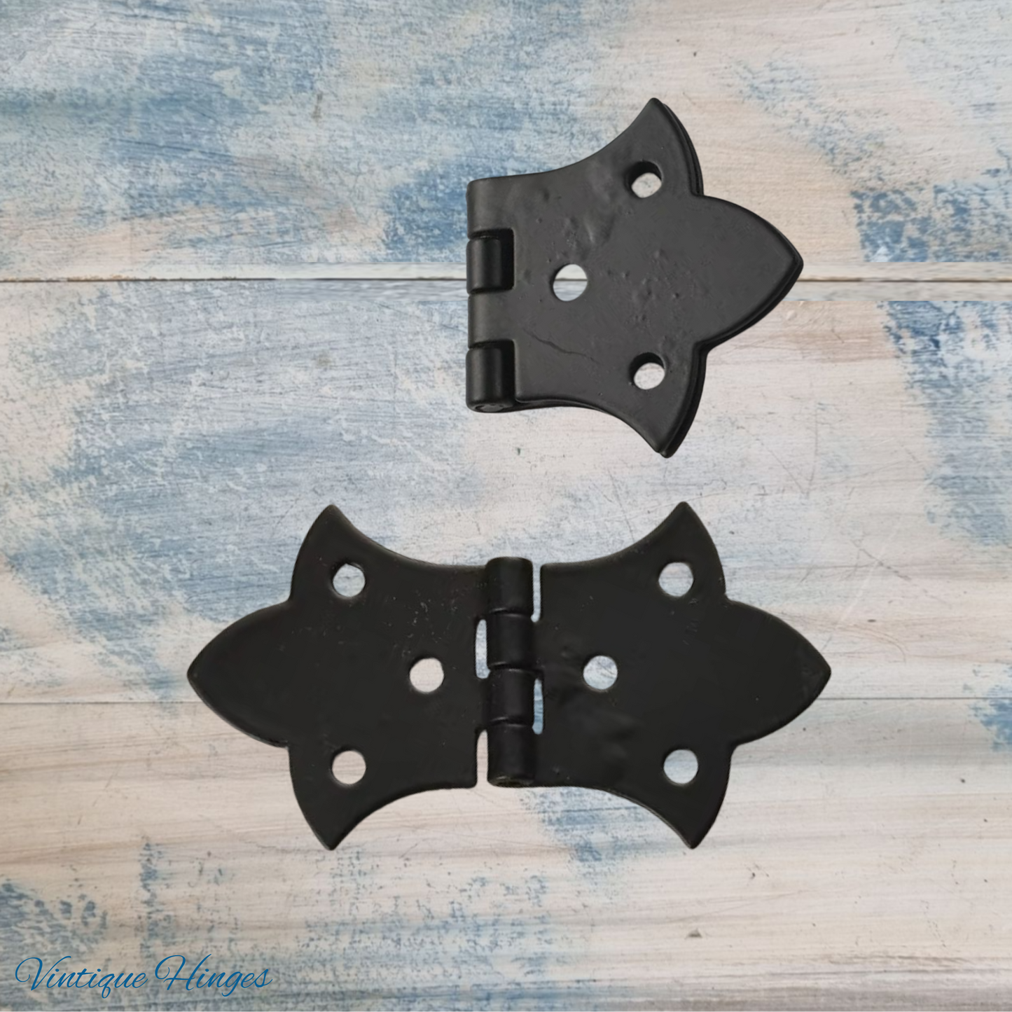 Elegant Edwardian box Hinge Black 31x26mm