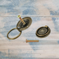 Antique Round Dresser Flower Ring Pull Bronze -2 Sizes