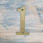 electroplated Olde Gold 70mm  house number 0-9