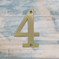 electroplated Olde Gold 70mm  house number 0-9