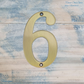 electroplated Olde Gold 70mm  house number 0-9