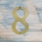 electroplated Olde Gold 70mm  house number 0-9