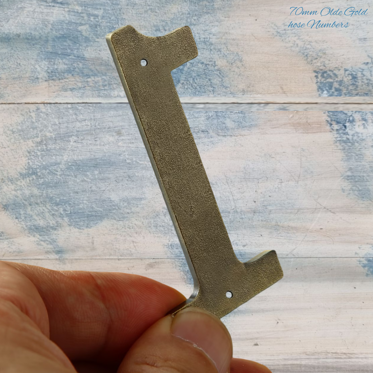 electroplated Olde Gold 70mm  house number 0-9