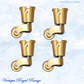 Round Cup Brass castor wheel -22mm wheel- 30mm cup