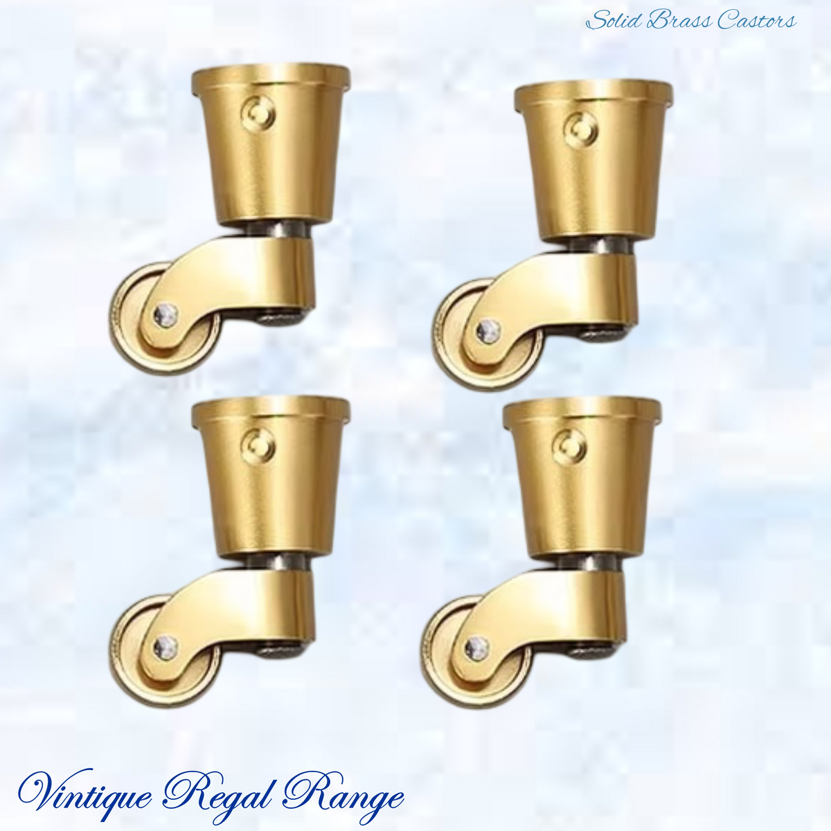 Round Cup Brass castor wheel -22mm wheel- 30mm cup