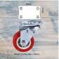 Red Urethane swivel castor wheel -31.7mm wheel