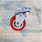 Red Urethane swivel castor wheel -38mm wheel