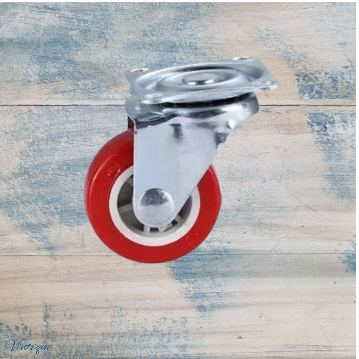 Red Urethane swivel castor wheel -38mm wheel