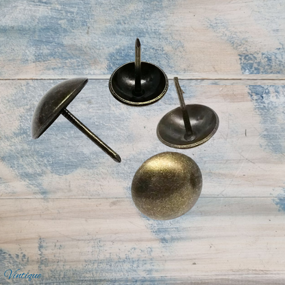 Jumbo Bronze / Copper coloured  Upholstery Pins 19mm dia