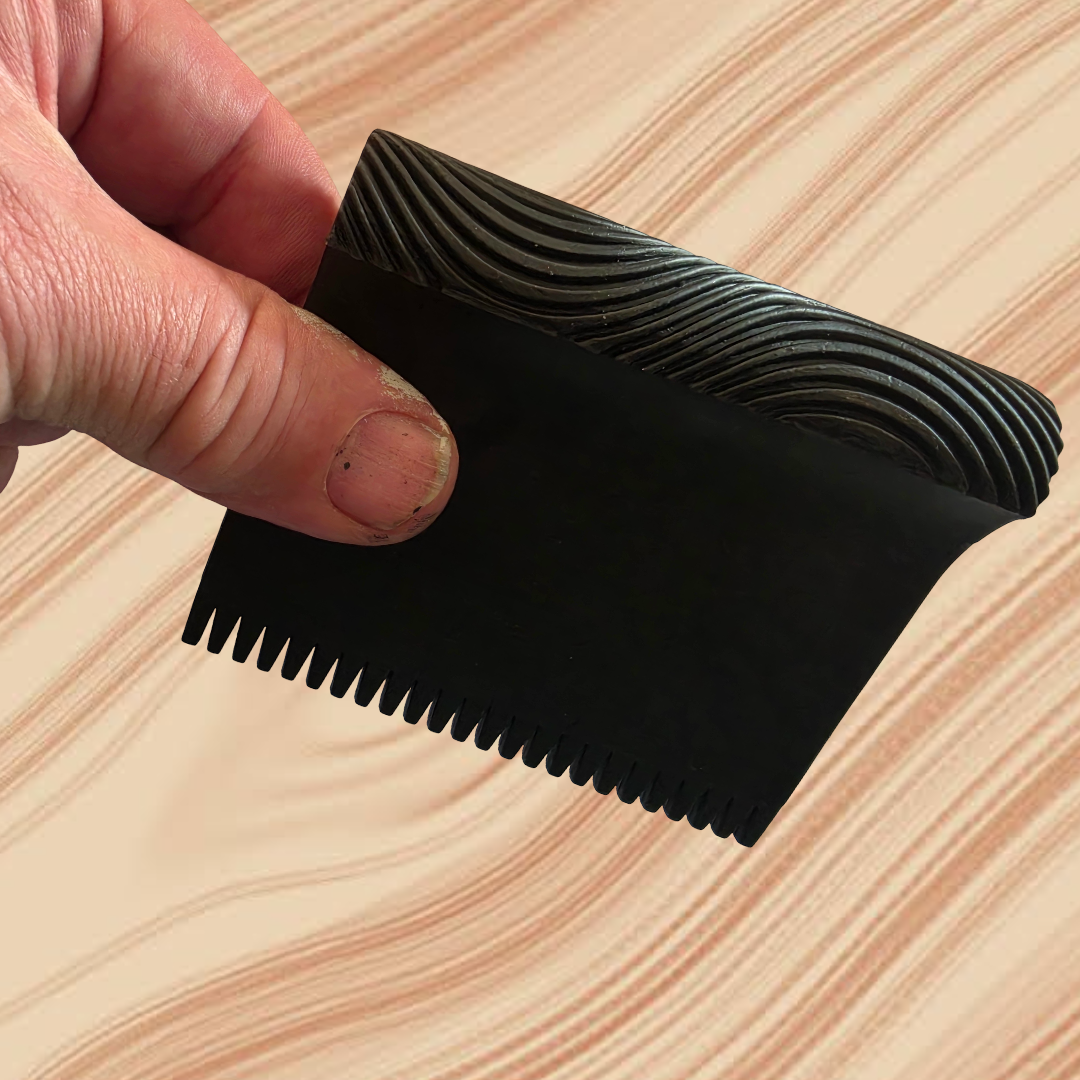 Faux Paint Finishing Comb  & Roll rubber Graining Tool