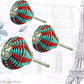 Artisan Wire & Rope Red/Teal weave cabinet knob -3 sizes