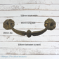 antique "tudor"  swing handle 128mm long