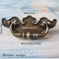 160mm long antique drawer handle with swing pull (pre-Loved)