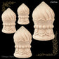 Sultans Crown shape Wooden finial -5 sizes -for posts and more