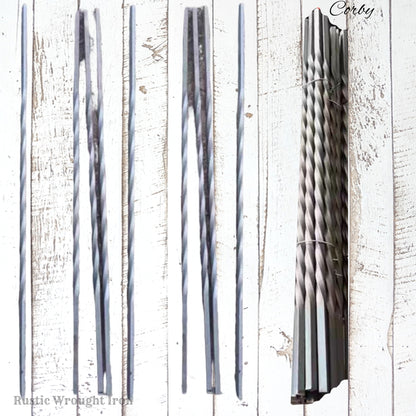 "Corby"Twisted Rod (bundles of 10) Wrought Iron Baluster 850mm long