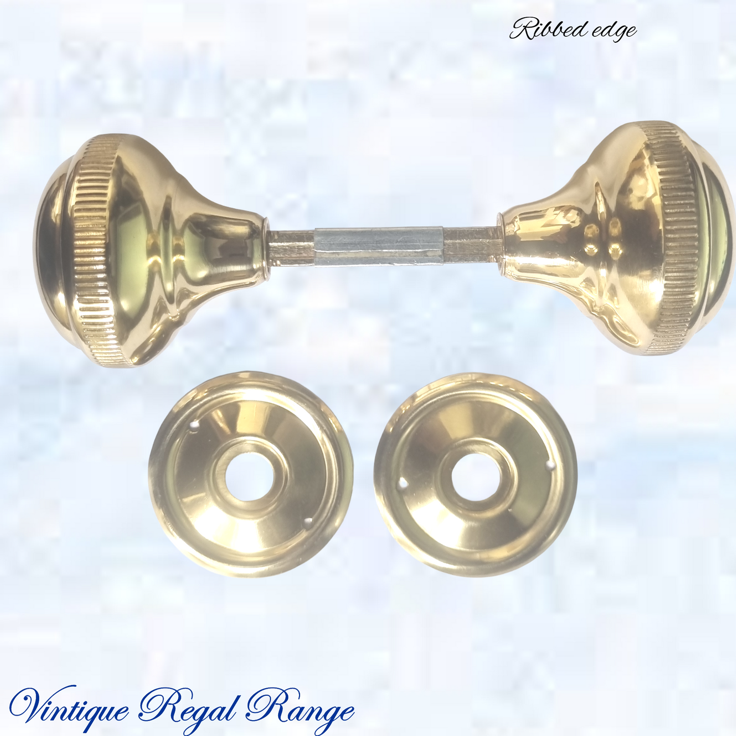 Parnell Brass Ribbed Edge Standard Knob 45mm Dia (6 finishes)