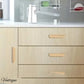 Lacquered Beach lipped cupboard wooden handle 157mm Long