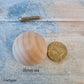 Natural Wood Jumbo Round Ball furniture knob 35mm dia