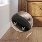 Bronze Stainless Steel Oval Floor Non-Magnetic Rubber Door Stop-NEW