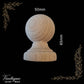 large Classic Ball Wood Finial 50mm dia x 65mm long