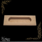 Concealed Cavity Rectangle wooden door Handle 120mm x 40mm