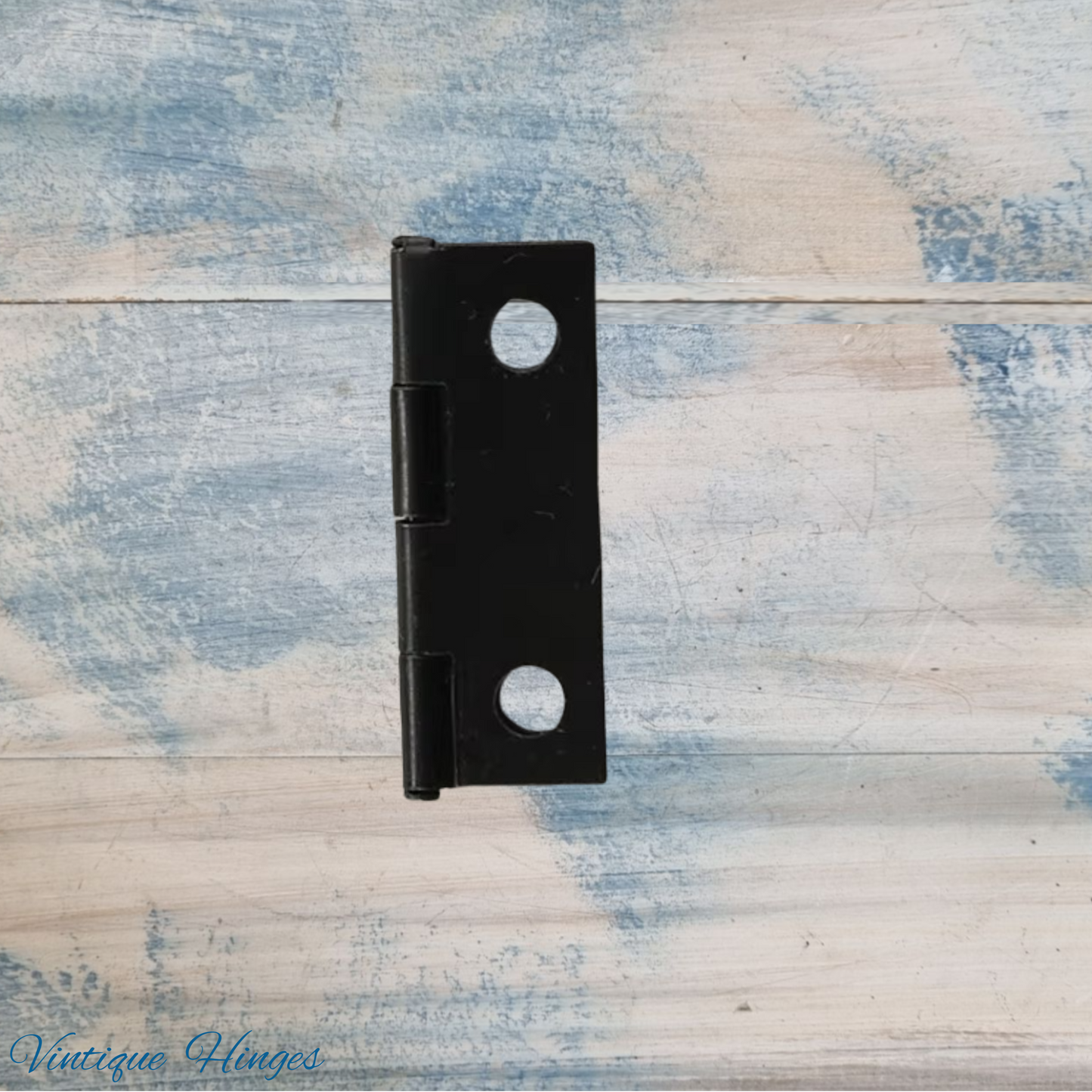 Small Black finish Butt Hinge 25mm x 16mm - square Corner