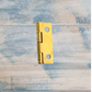Small Gold finish Butt Hinge 25mm x 16mm - square Corner