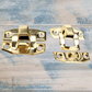 Mini retro jewelry box hasp Latch Gold 23mm x 20mm