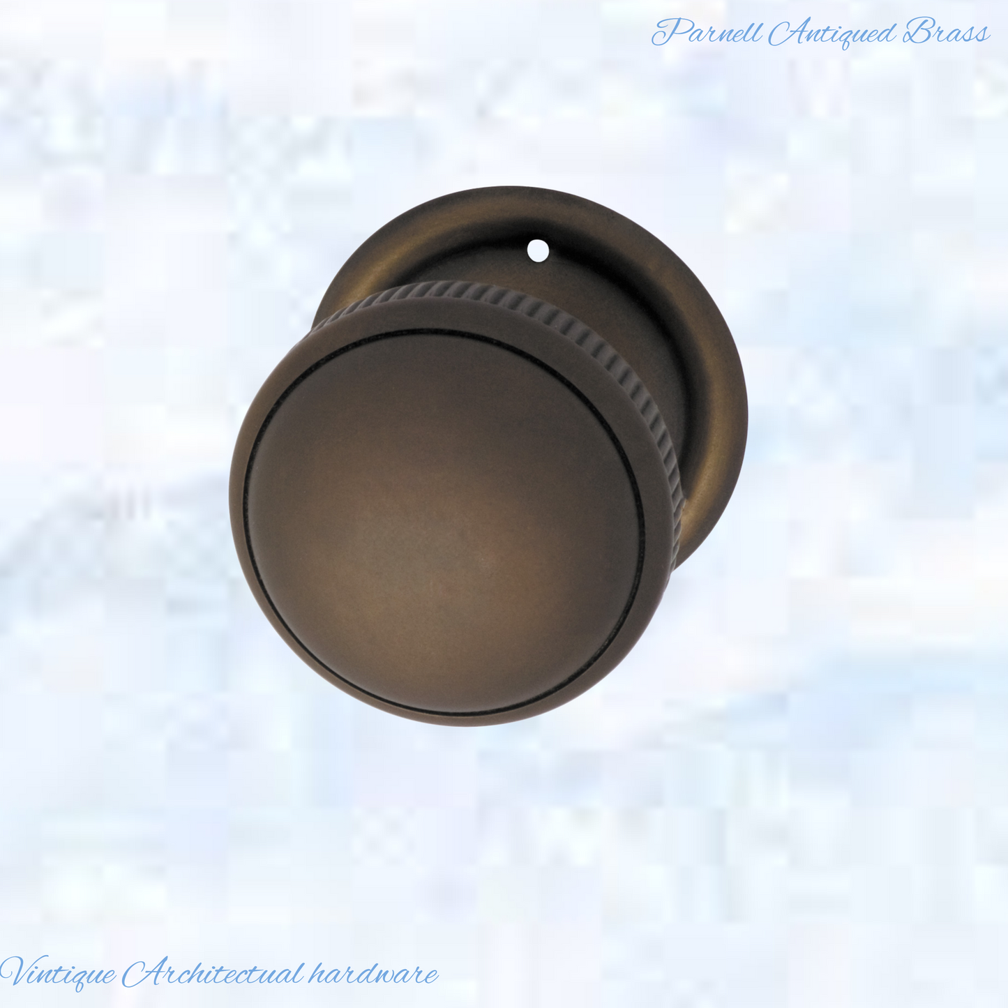 Parnell Brass Ribbed Edge Standard Knob 45mm Dia (6 finishes)