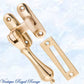 Polished brass teardrop windwo fastener 40 x 95mm-Vintique Concepts