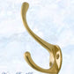Polished Brass Traditional Coat & Hat Hook 110mm x 50mm-Vintique Concepts