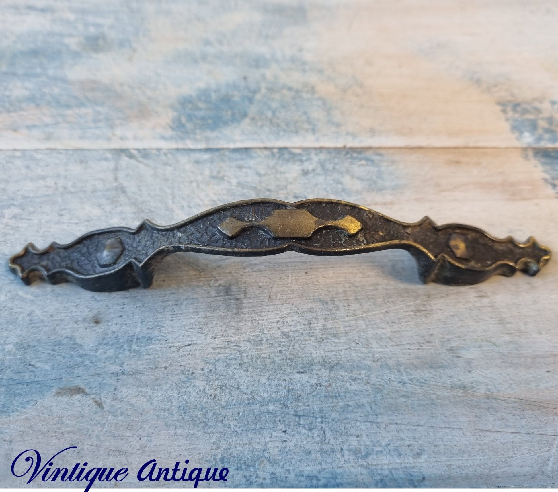preloved Antique pull drawer handle 137mm long (set of 6) recycled-Vintique Concepts