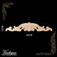 Prince George's Plume Centre Wooden Applique 30cm x 6cm-Vintique Concepts