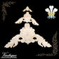 Prince's Plume Furniture wood applique Onlay  15cm x 15cm-Vintique Concepts