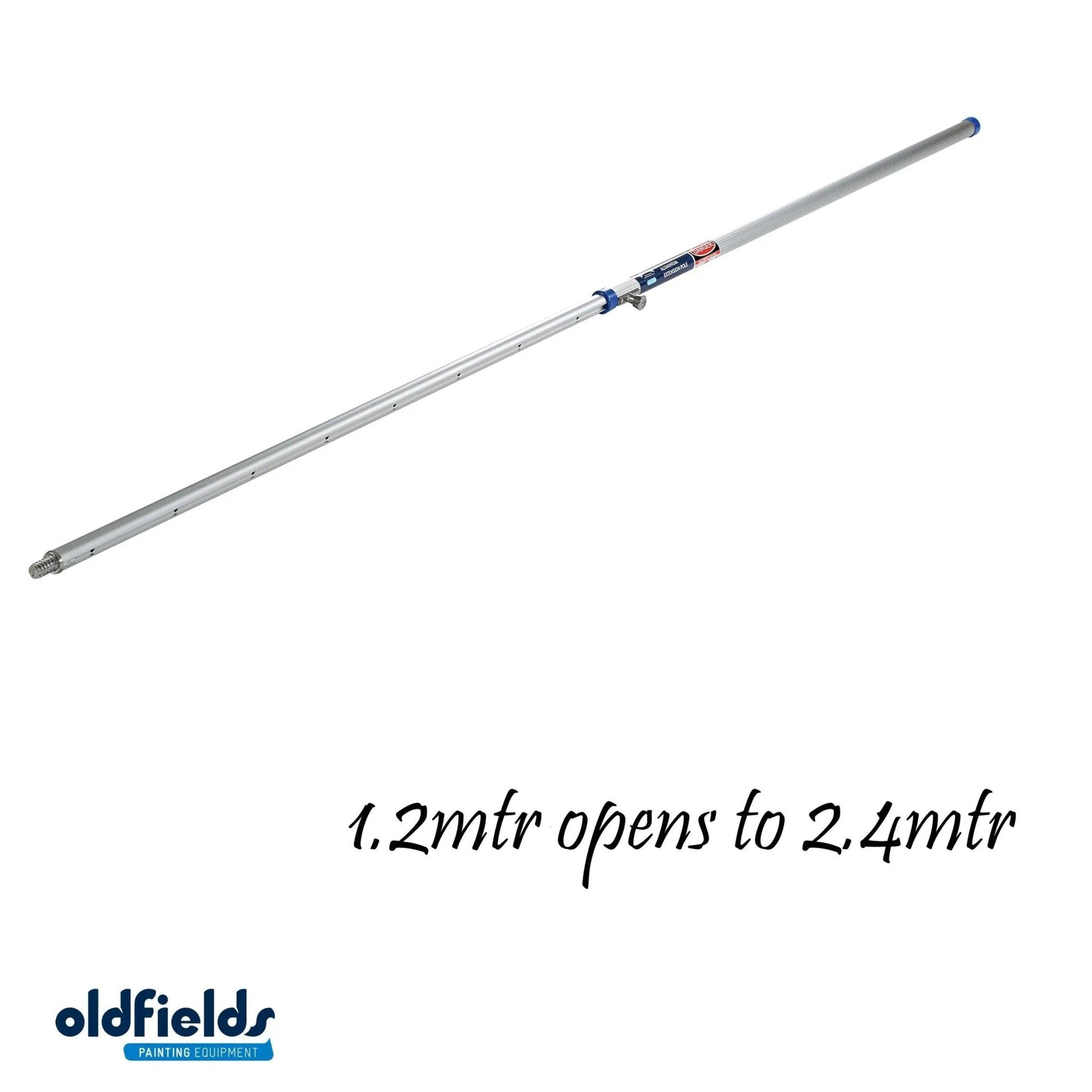 Pro series Aluminium Extension Poles 1.2mtr - 2.4mtr from Oldfields-Vintique Concepts