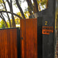BEWARE OF DOG-With BITEMARK -Corten Rusty metal art 340mm x 240mm - Vintique Concepts