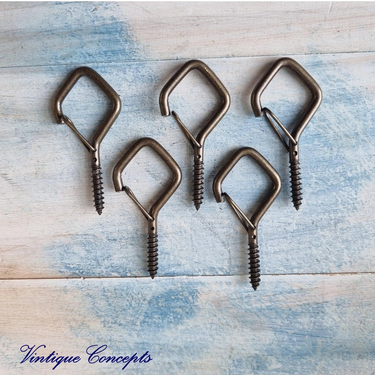 Q-Hook hanging hook for planters,lamps,strings,ceilings etc(pkt of5)-Vintique Concepts