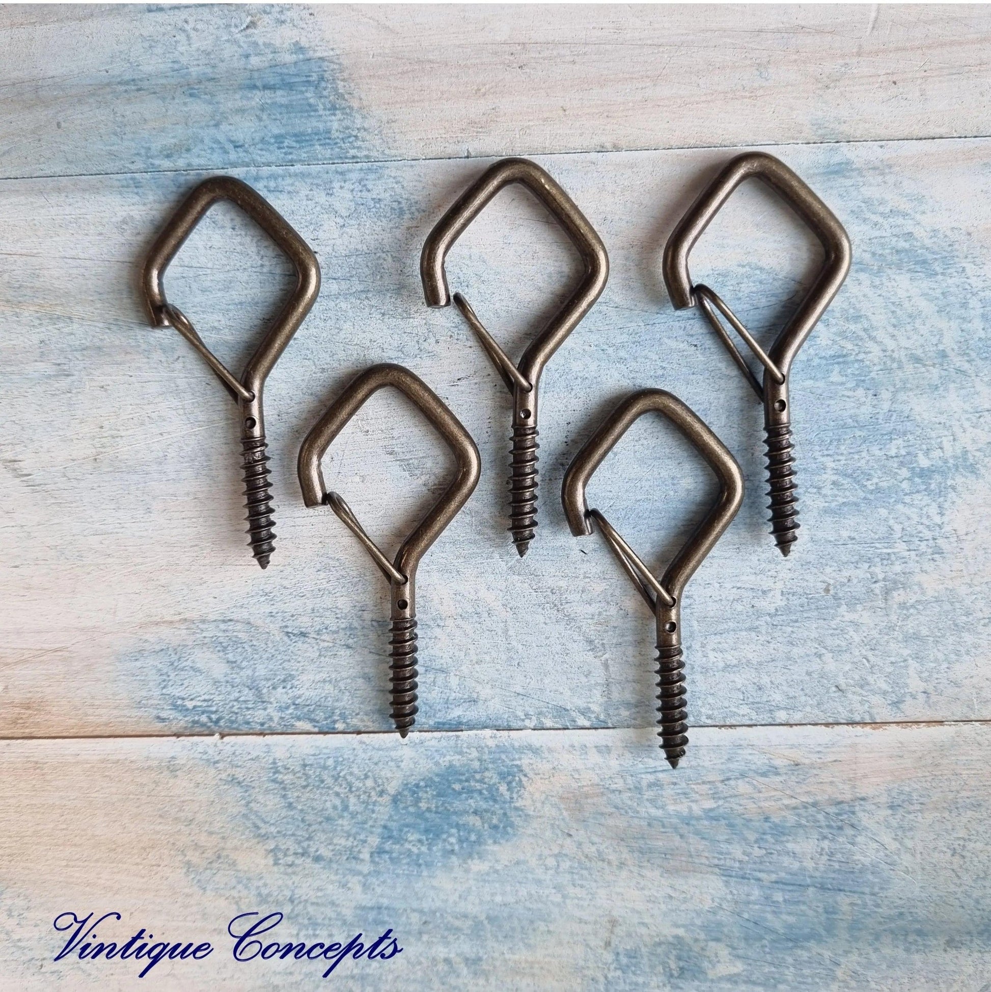 Q-Hook hanging hook for planters,lamps,strings,ceilings etc(pkt of5)-Vintique Concepts