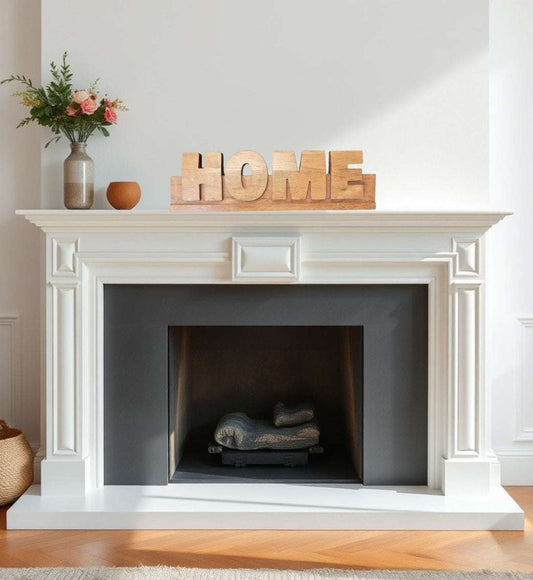 3D Carved wooden recycled Rimu Word sign HOME 420 x 120mm-Vintique Concepts