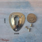Raised Keyhole Plate / Picture / Mirror hanger 38mm x 45mm-Vintique Concepts