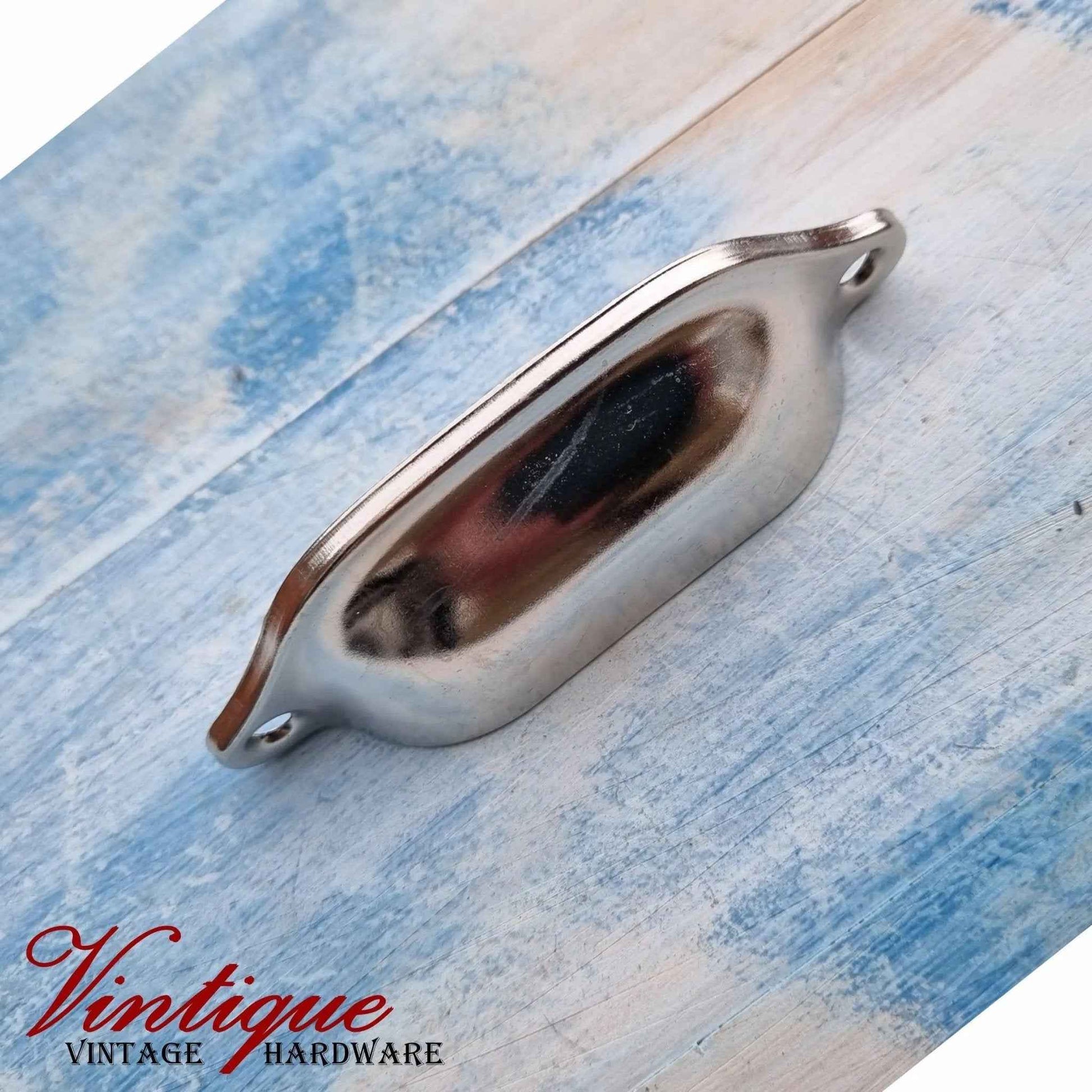 Rectangle Hooded Cup Pull 98mm Long- Silver