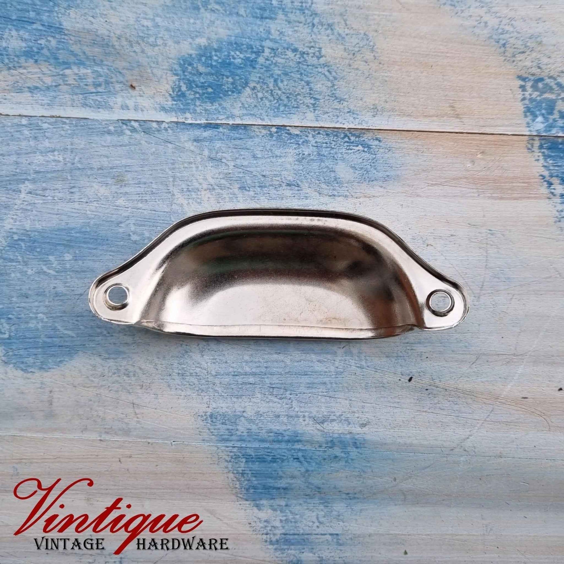 Rectangle Hooded Cup Pull 98mm Long- Silver