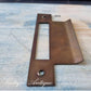 Red Bronze Black Door strike Plate 130mm x 54mm (recycled)-Vintique Concepts
