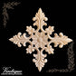 Regal Cross  or square medallion carved Wooden Applique 20cm x 20cm
