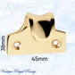 Regal Polished Brass Curved sash window lift 45mm x 38mm-Vintique Concepts