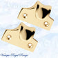 Regal Polished Brass Curved sash window lift 45mm x 38mm-Vintique Concepts
