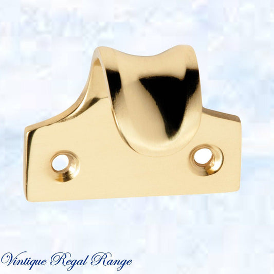Regal Polished Brass Curved sash window lift 45mm x 38mm-Vintique Concepts