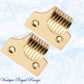 Regal Polished Brass Fluted sash window lift 44mm x 40mm-Vintique Concepts