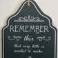 Remember This-A happy life -Wood sign 15cm x 30cm-Vintique Concepts