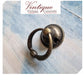 Ring Pull with Ball Bronze- Ring Diameter 38mm (base 32mm dia)